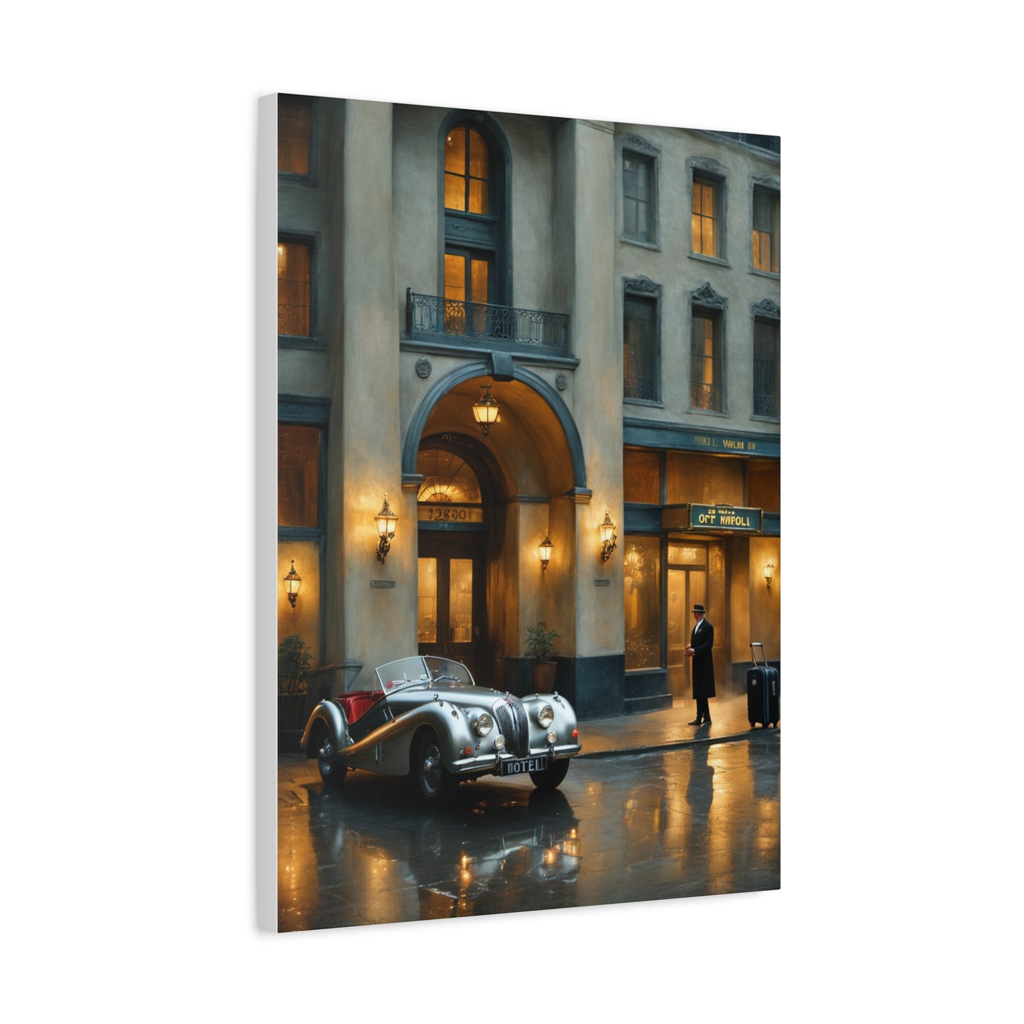 Vintage Car Canvas Wall Art, Classic Automobile Decor, Timeless Home Decoration, Retro Art Print, Unique Gift Idea