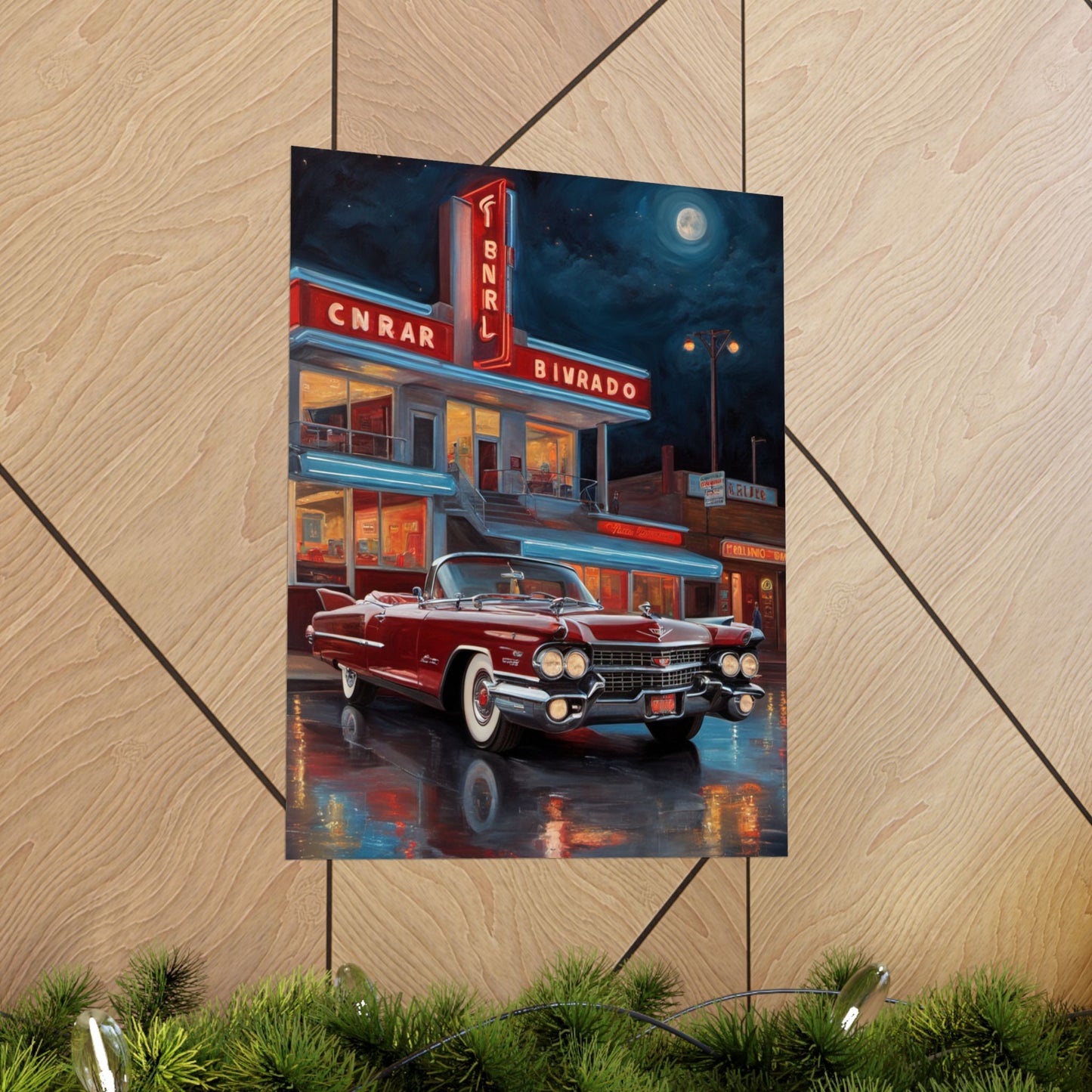 Retro Car Art Prints, Vintage Decor, Classic Automobile Wall Art, Automotive Gift, Nostalgic Home Decoration - AquilVision