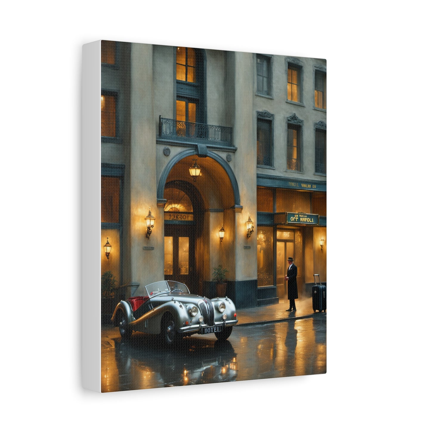 Vintage Car Canvas Wall Art, Classic Automobile Decor, Timeless Home Decoration, Retro Art Print, Unique Gift Idea