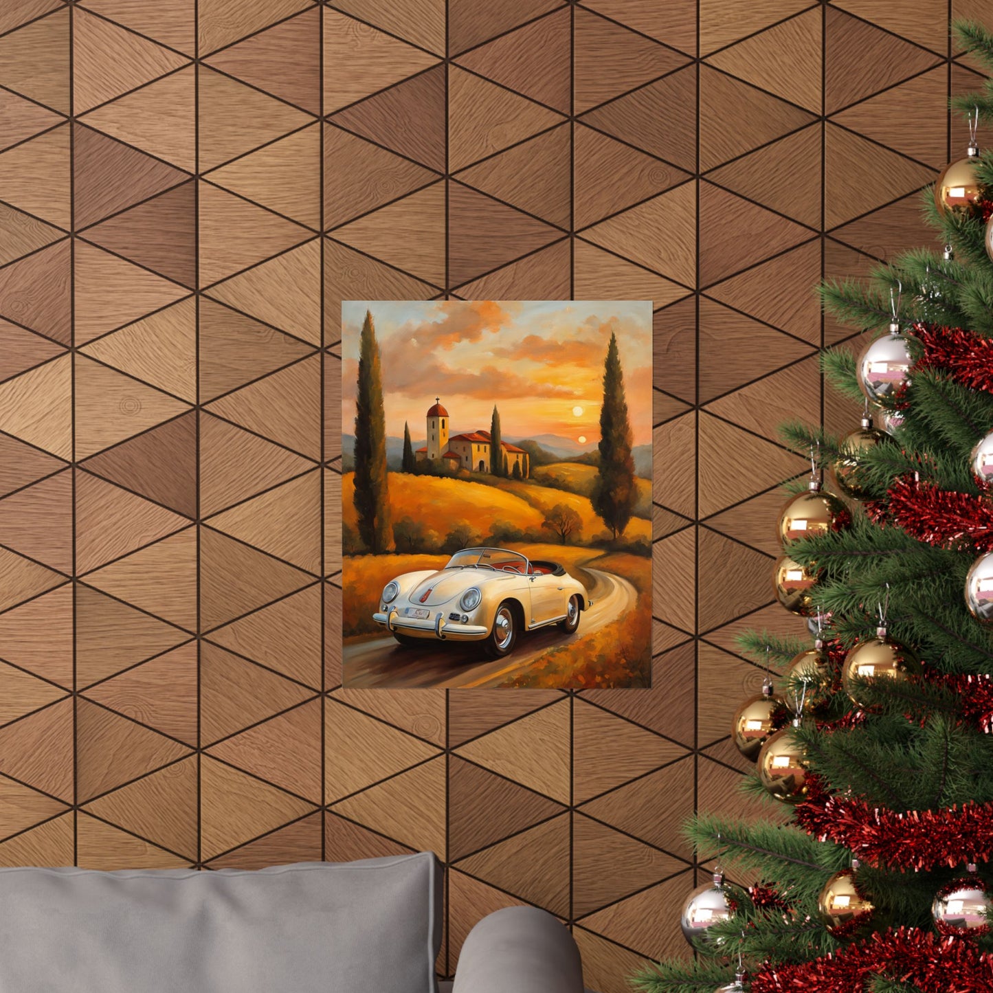 Scenic Vintage Car Posters, Wall Art for Car Lovers, Home Décor, Gifts for Him, Retro Style