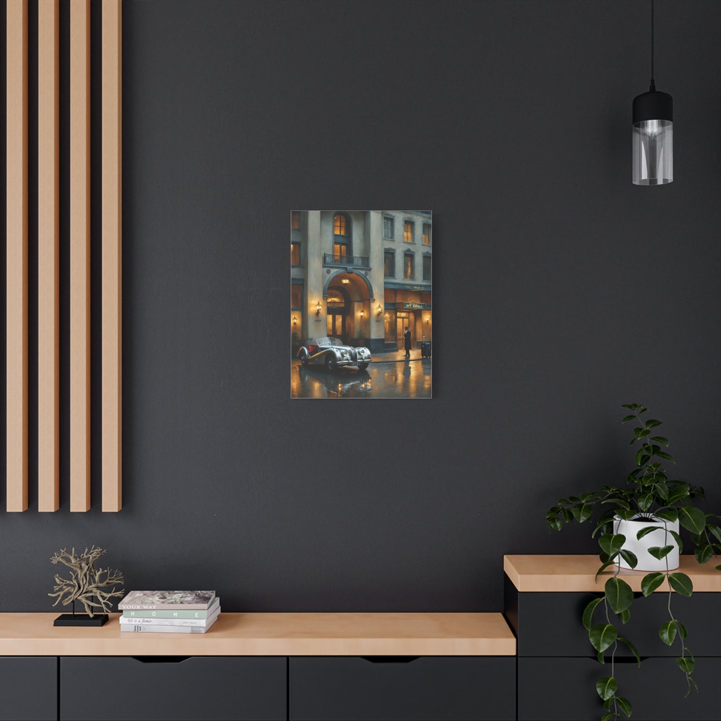 Vintage Car Canvas Wall Art, Classic Automobile Decor, Timeless Home Decoration, Retro Art Print, Unique Gift Idea