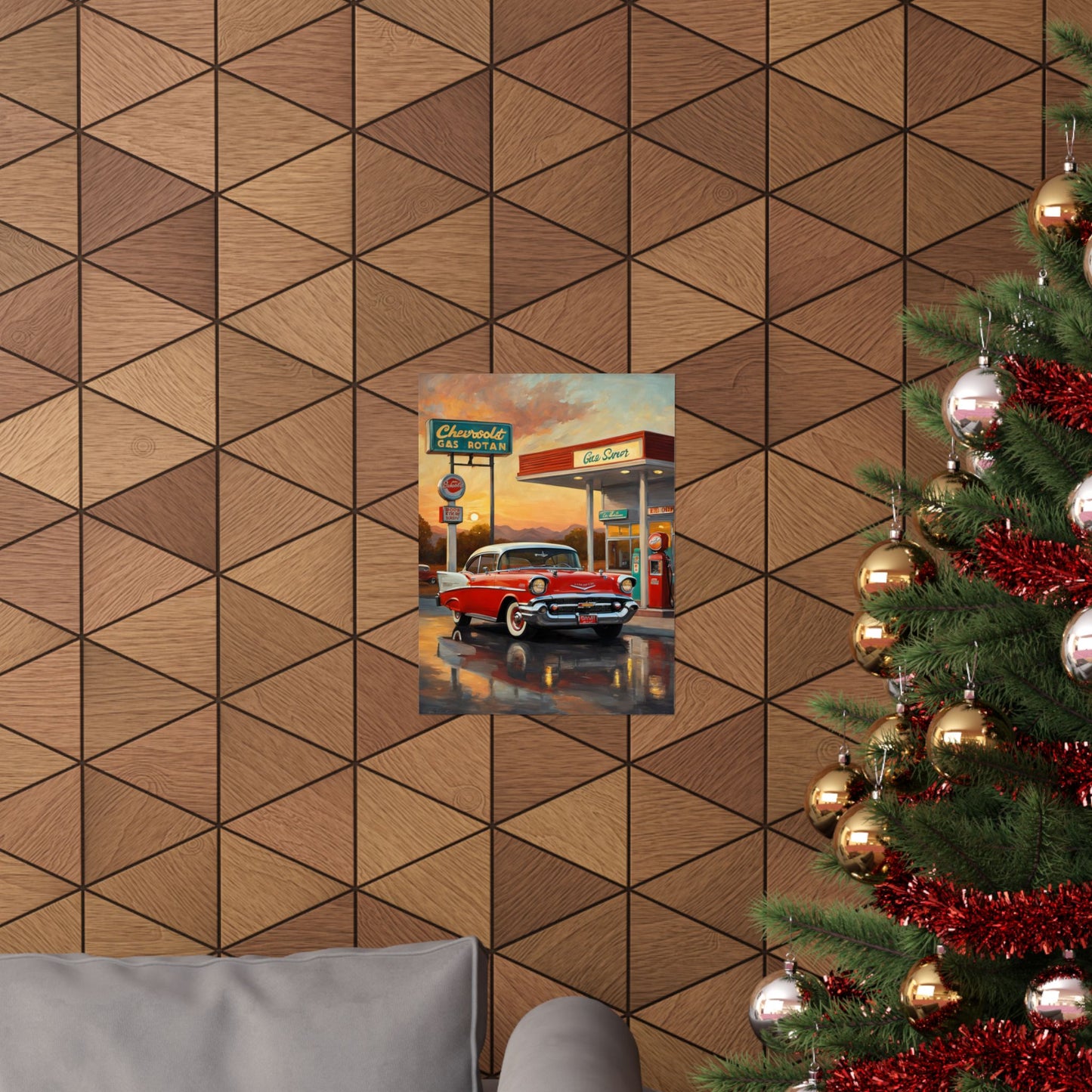 Vintage Car Wall Art Poster, Retro Automotive Decor, Classic Car Poster for Home, Gift for Car Enthusiasts, Nostalgic Wall Decor