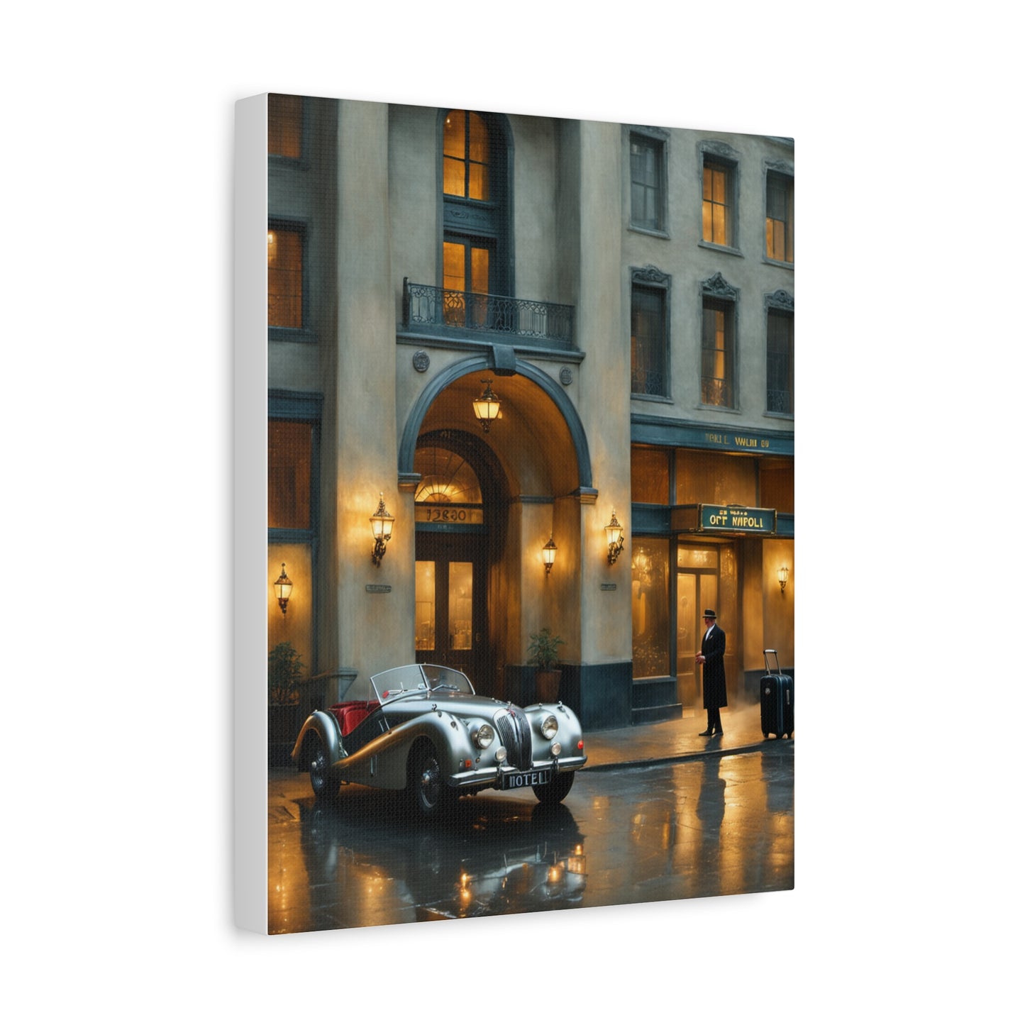 Vintage Car Canvas Wall Art, Classic Automobile Decor, Timeless Home Decoration, Retro Art Print, Unique Gift Idea