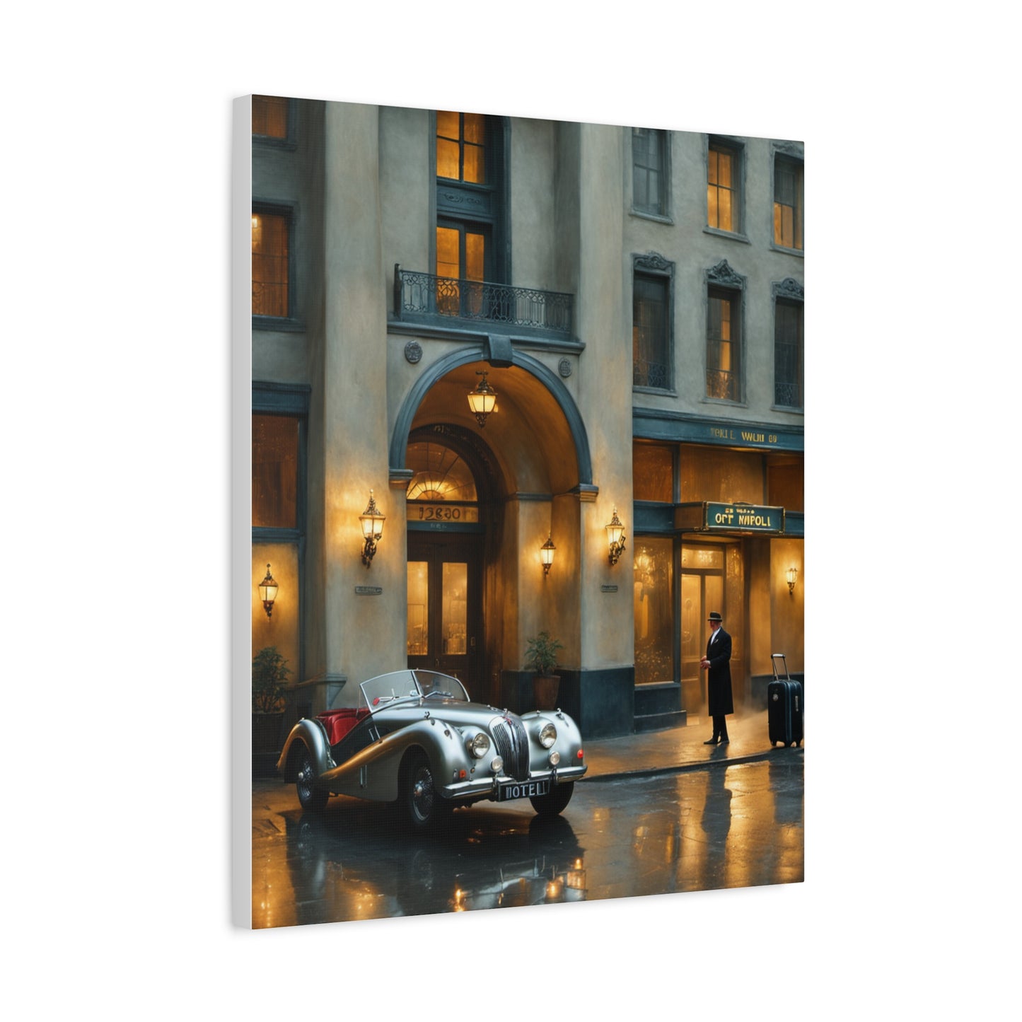 Vintage Car Canvas Wall Art, Classic Automobile Decor, Timeless Home Decoration, Retro Art Print, Unique Gift Idea