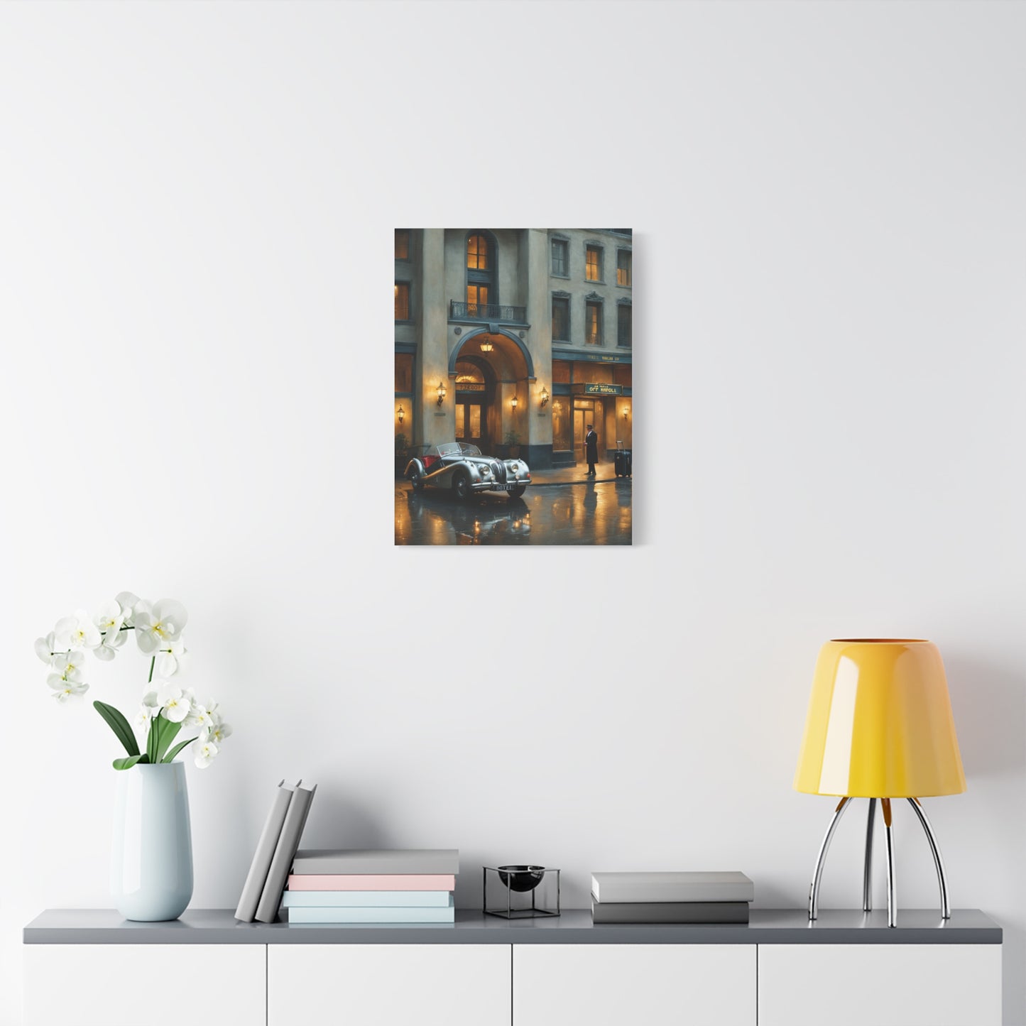 Vintage Car Canvas Wall Art, Classic Automobile Decor, Timeless Home Decoration, Retro Art Print, Unique Gift Idea