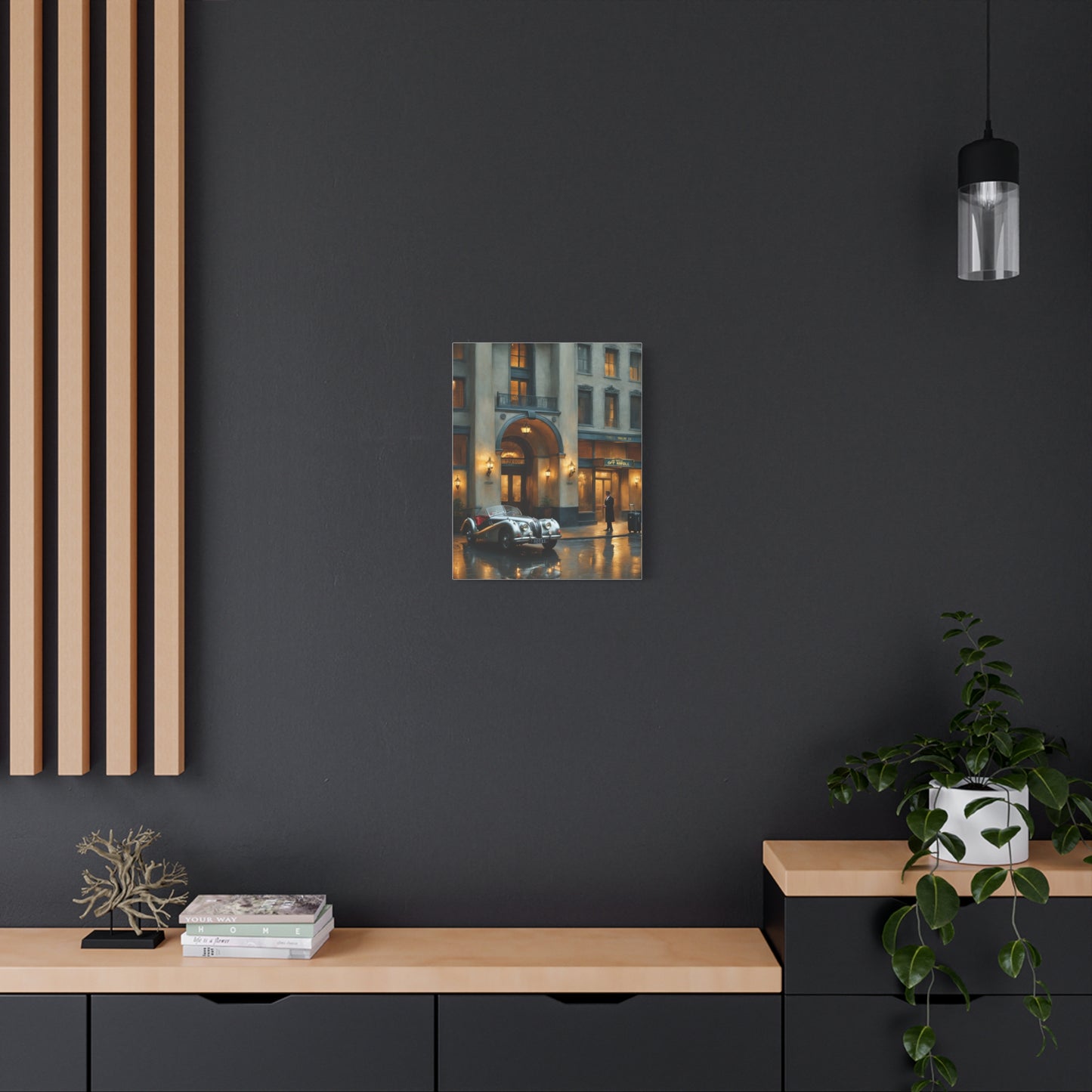 Vintage Car Canvas Wall Art, Classic Automobile Decor, Timeless Home Decoration, Retro Art Print, Unique Gift Idea