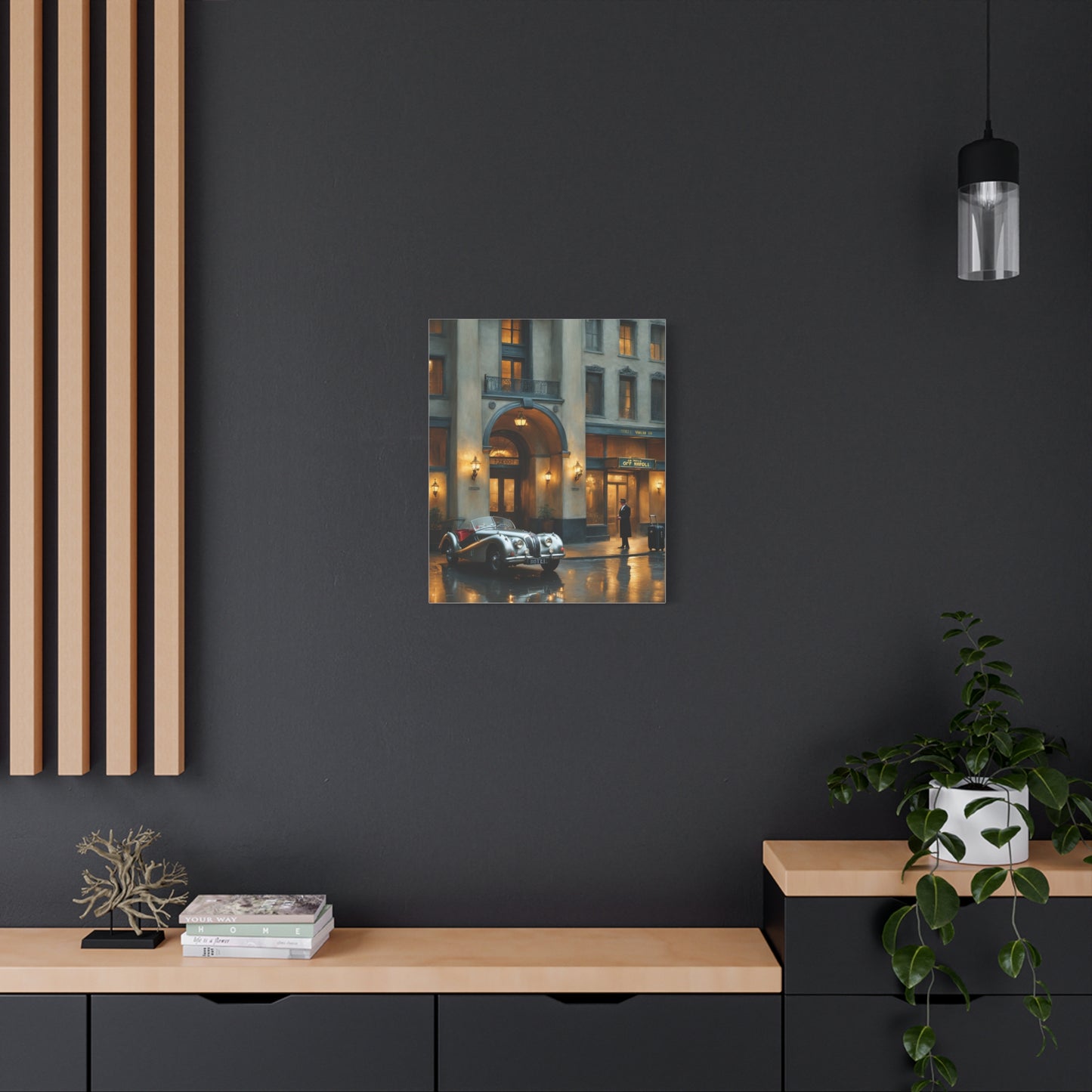 Vintage Car Canvas Wall Art, Classic Automobile Decor, Timeless Home Decoration, Retro Art Print, Unique Gift Idea