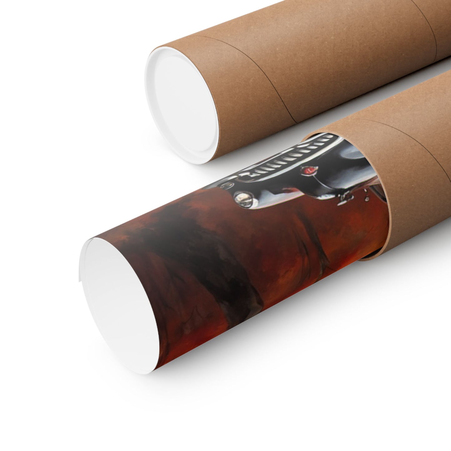 Autumn Landscape Poster rolled in a protective tube showcasing vibrant fall colors