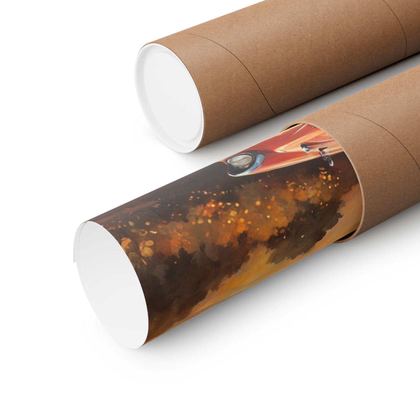 Golden Gate Bridge vintage art print rolled in a protective tube ready for display