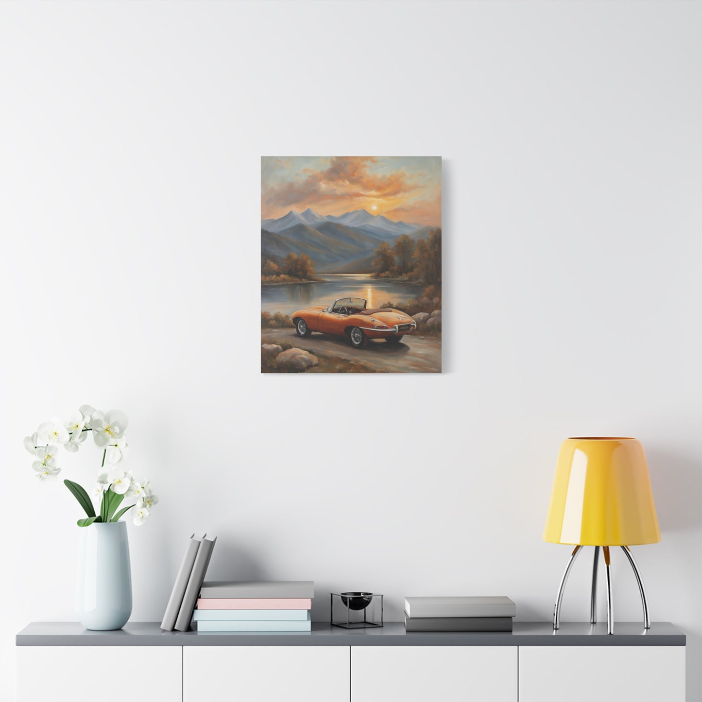 Vintage Car Canvas Print, Automotive Wall Art, Retro Home Decor, Classic Car Lover Gift, Nature and Landscape Art - AquilVision