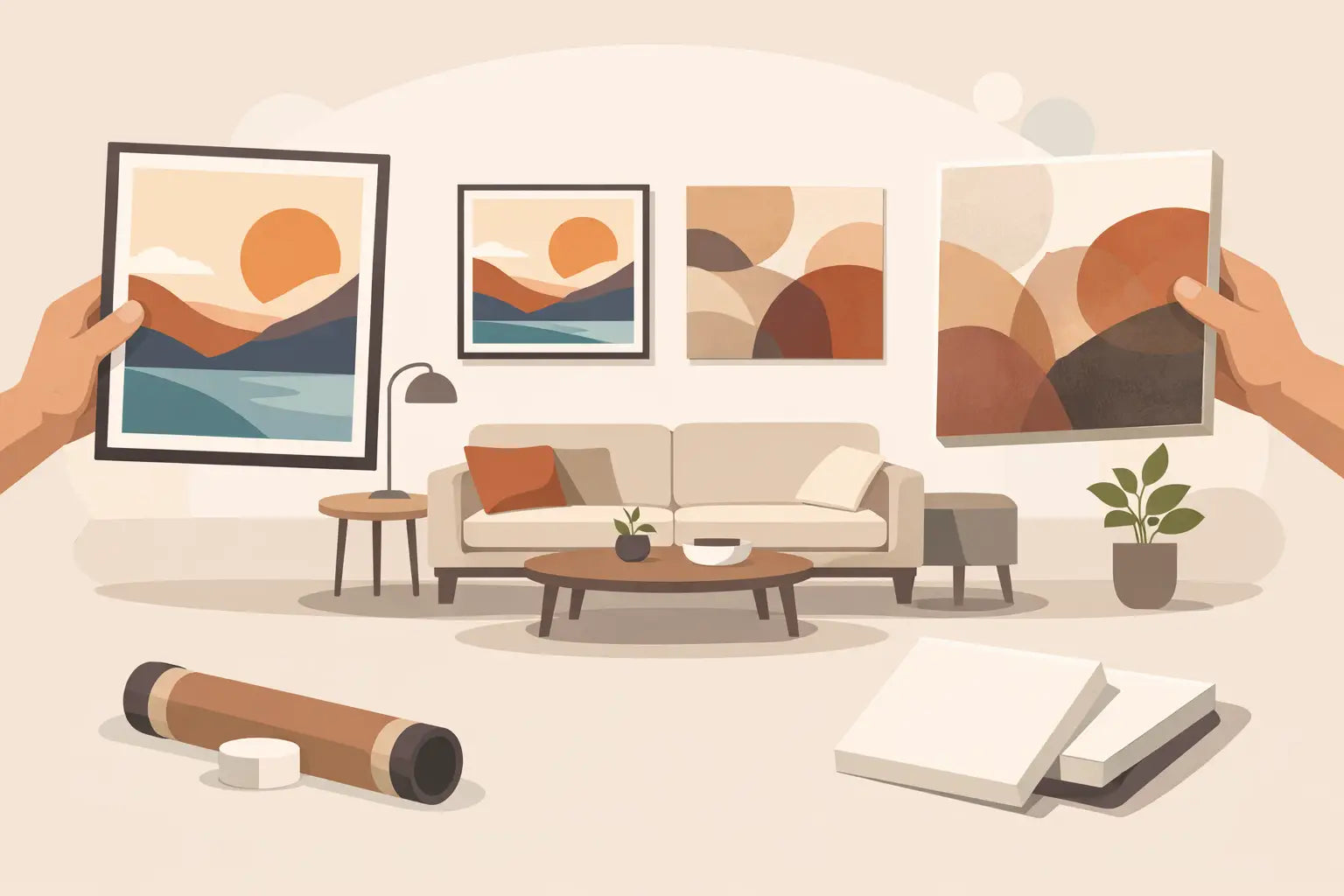 Poster or Canvas for Living Room Wall Decor - AquilVision