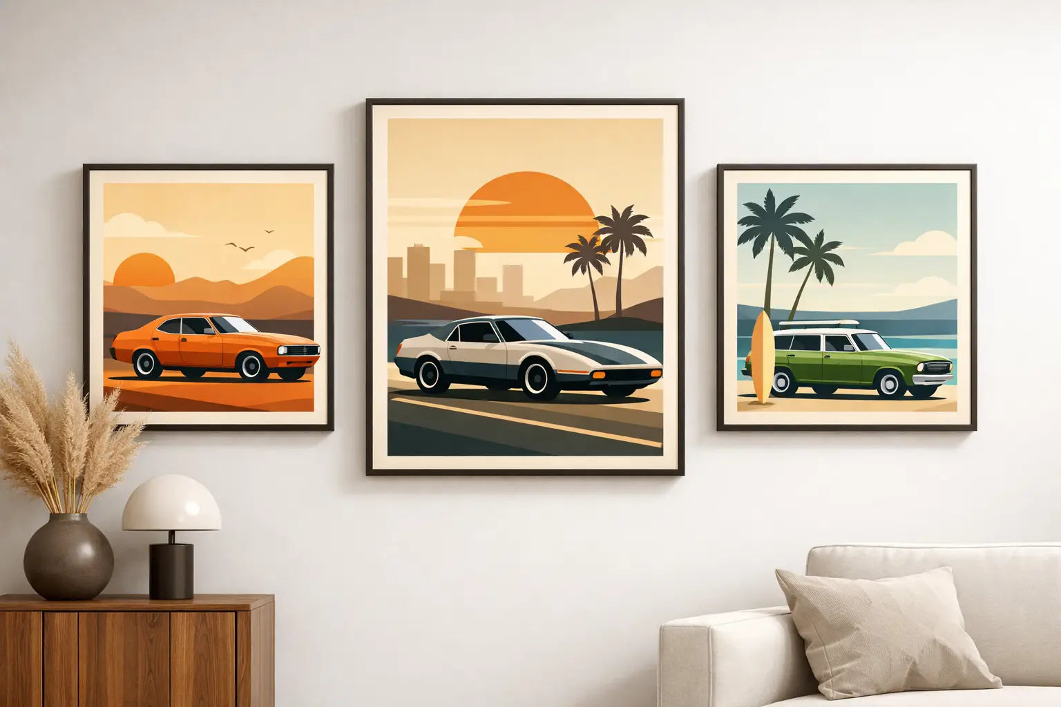 1970s Vintage Car Prints for Modern Walls