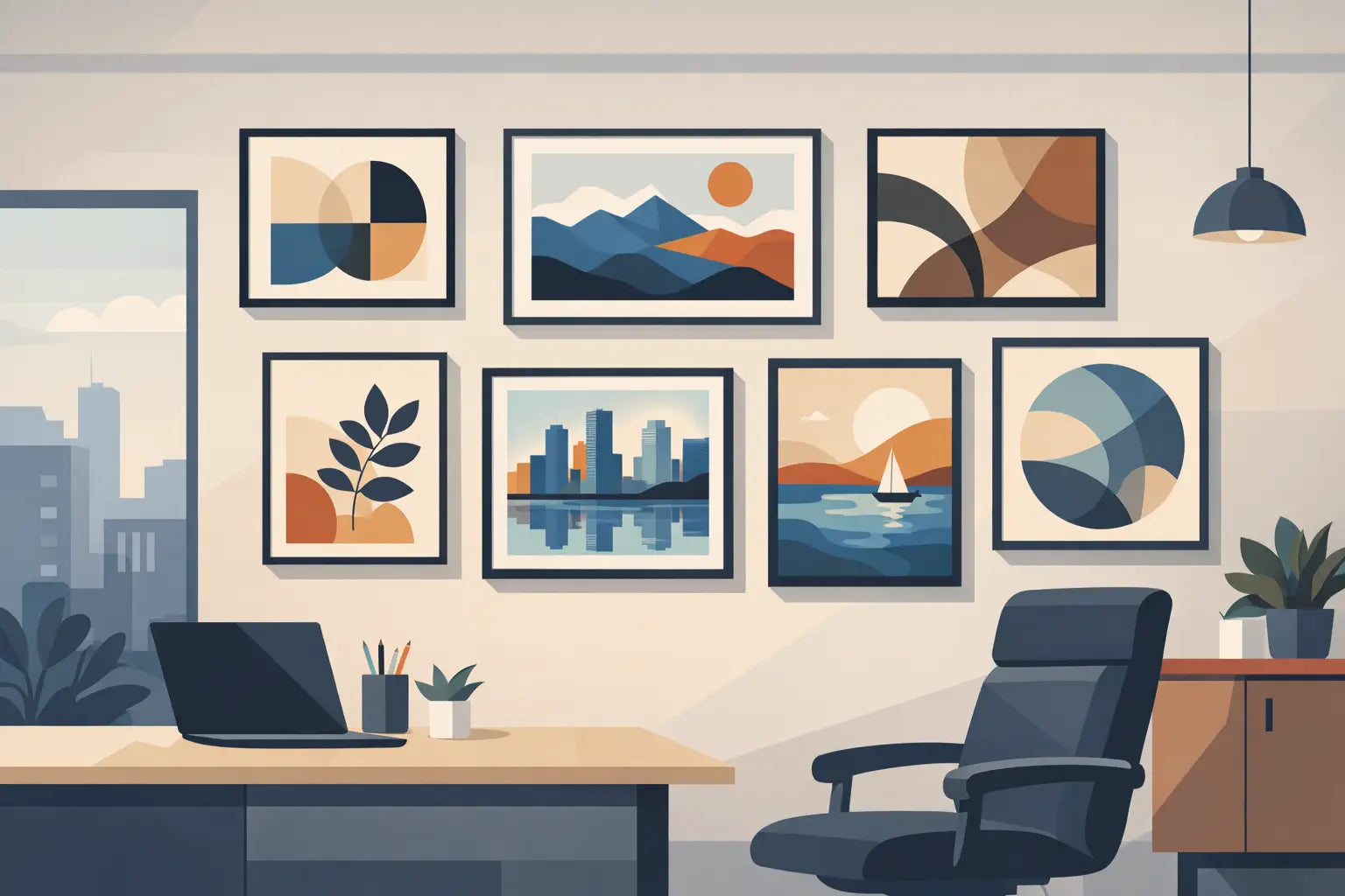 9 Best Prints for Modern Office Walls - AquilVision