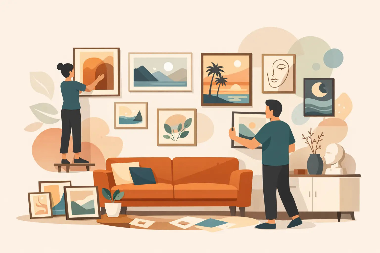 12 Living Room Wall Art Examples to Try