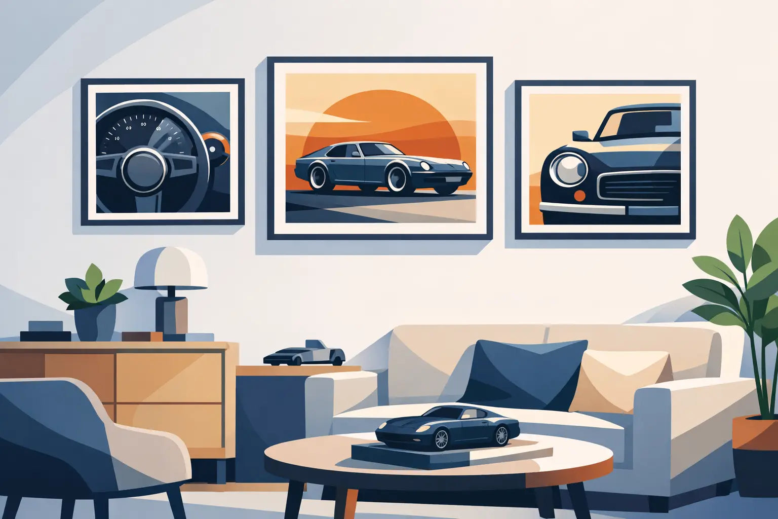 How to Decorate With Automotive Wall Art