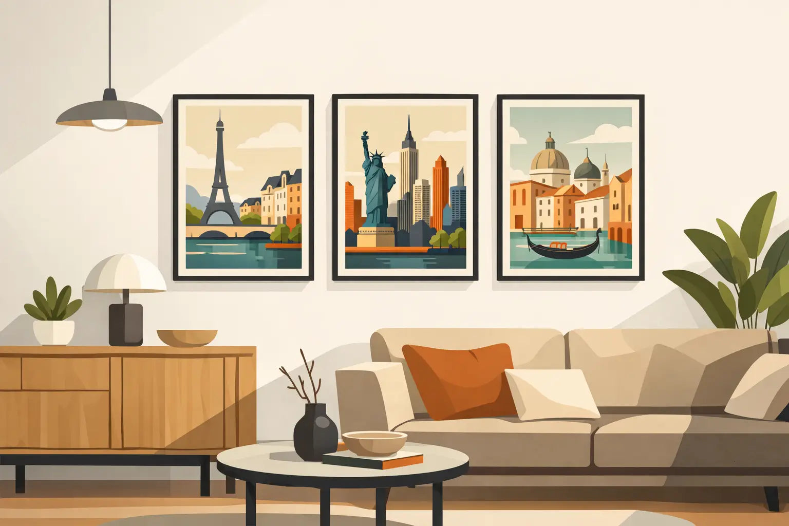 How to Style City Posters Tastefully at Home