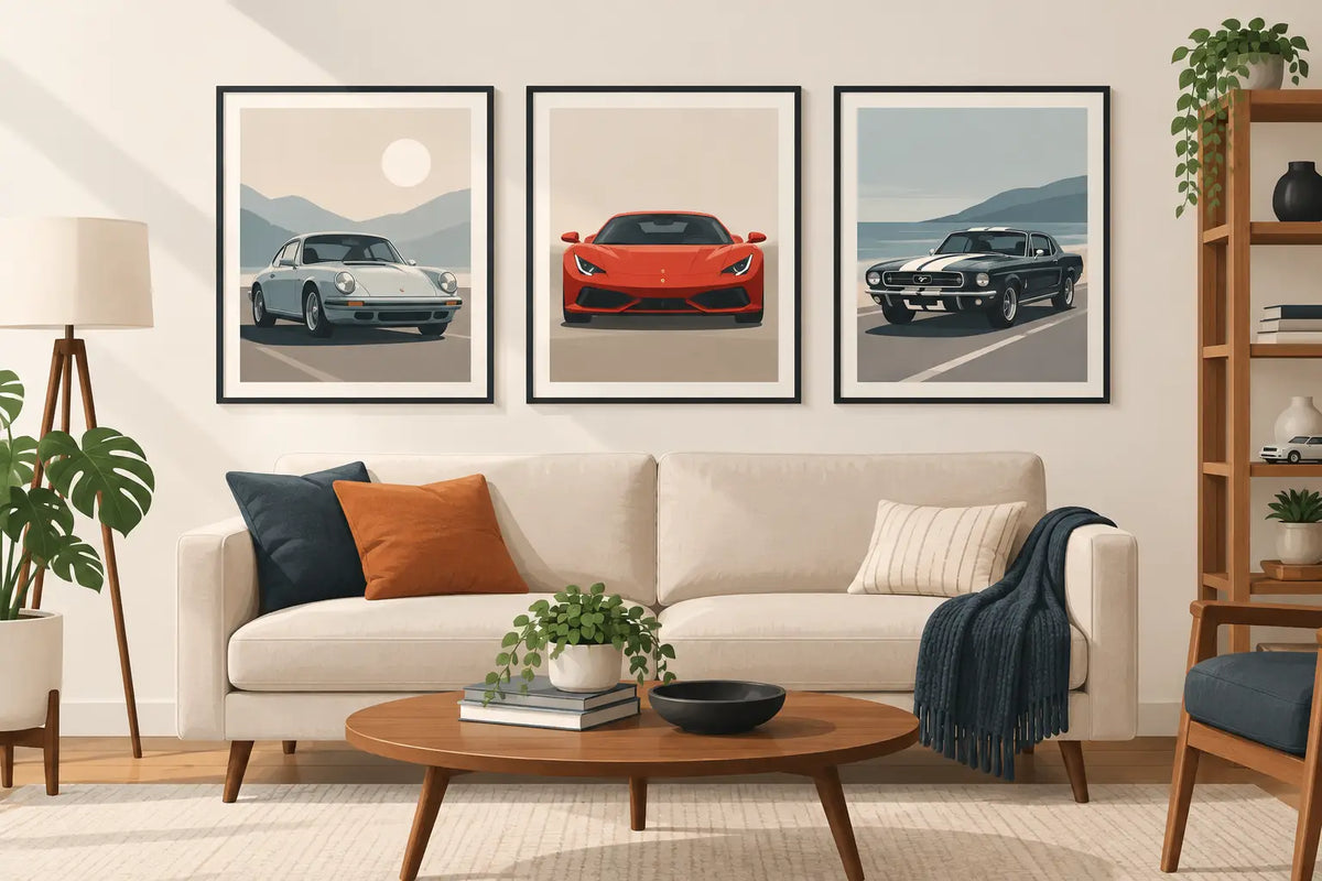 A Refined Guide to Decorating With Car Prints