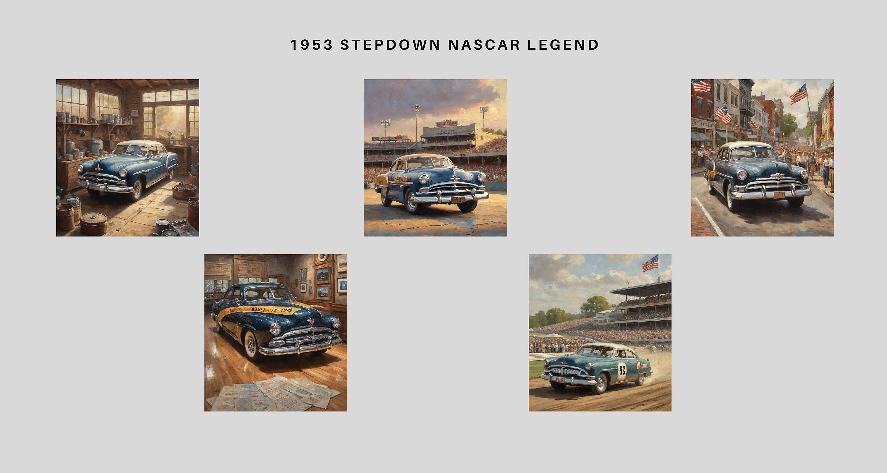 1953 Step-Down Racing Legend | Championship Heritage Gear – AquilVision