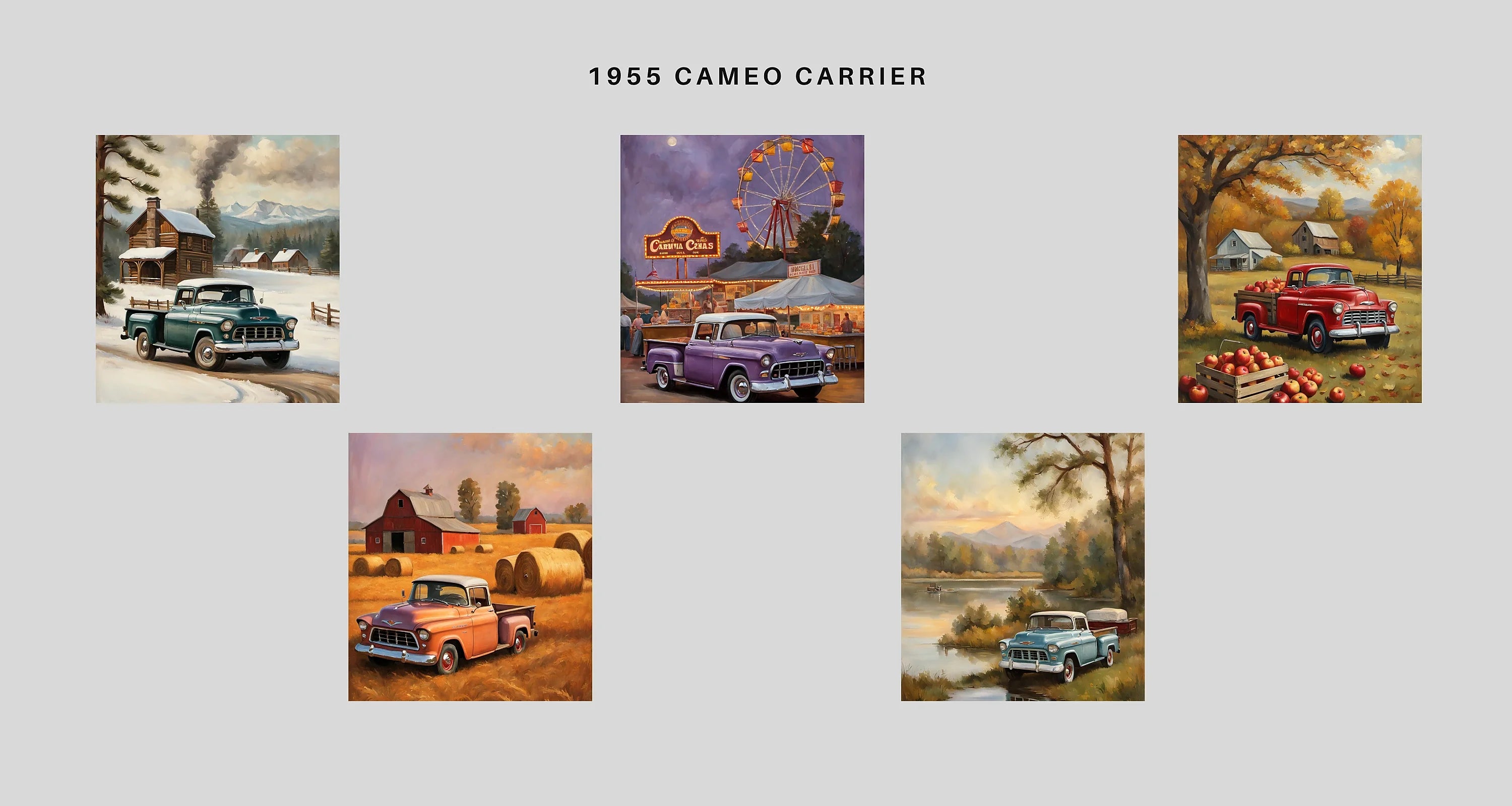 1955 Cameo Carrier Collection: Retro Luxury Pickup Art & Style
