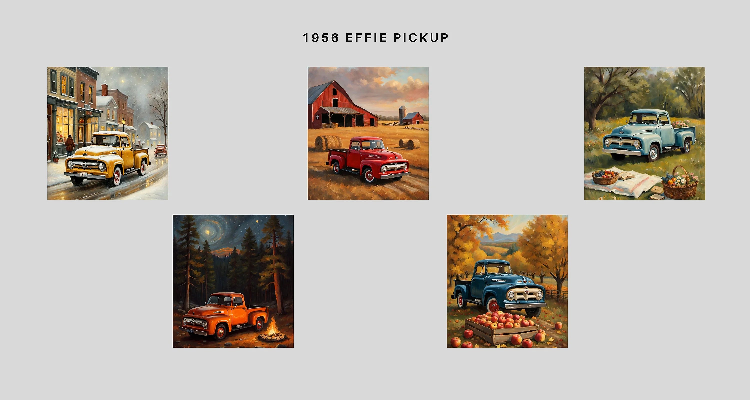 1956 Effie Classic Pickup | Vintage American Truck Gear – Aquil Vision