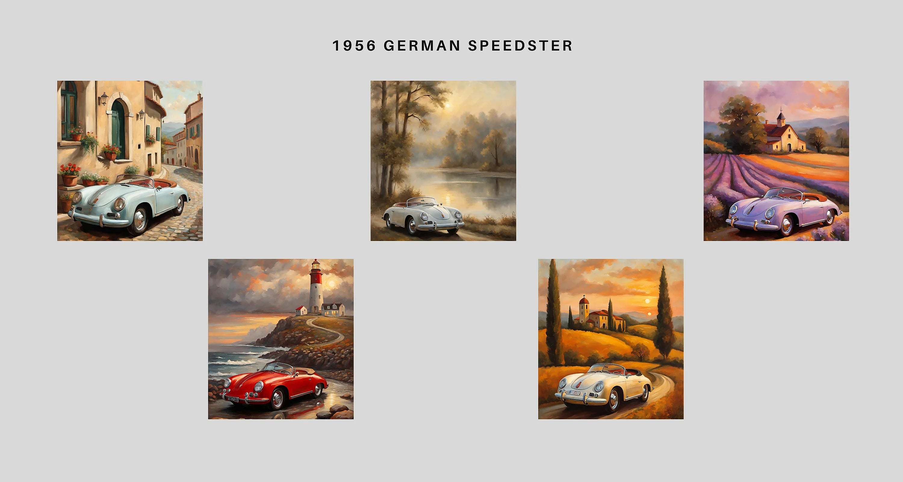 1956 German Speedster Icon | Vintage Roadster Apparel – AquilVision