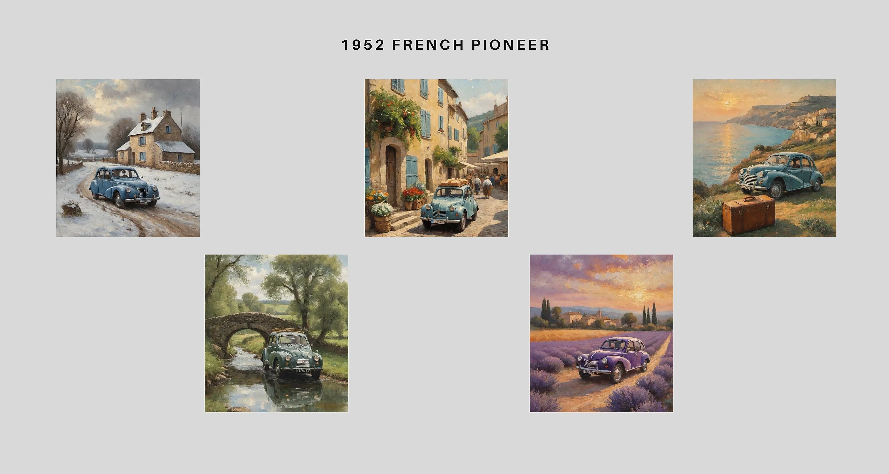 1952 French Economy Pioneer | Vintage European Style – AquilVision