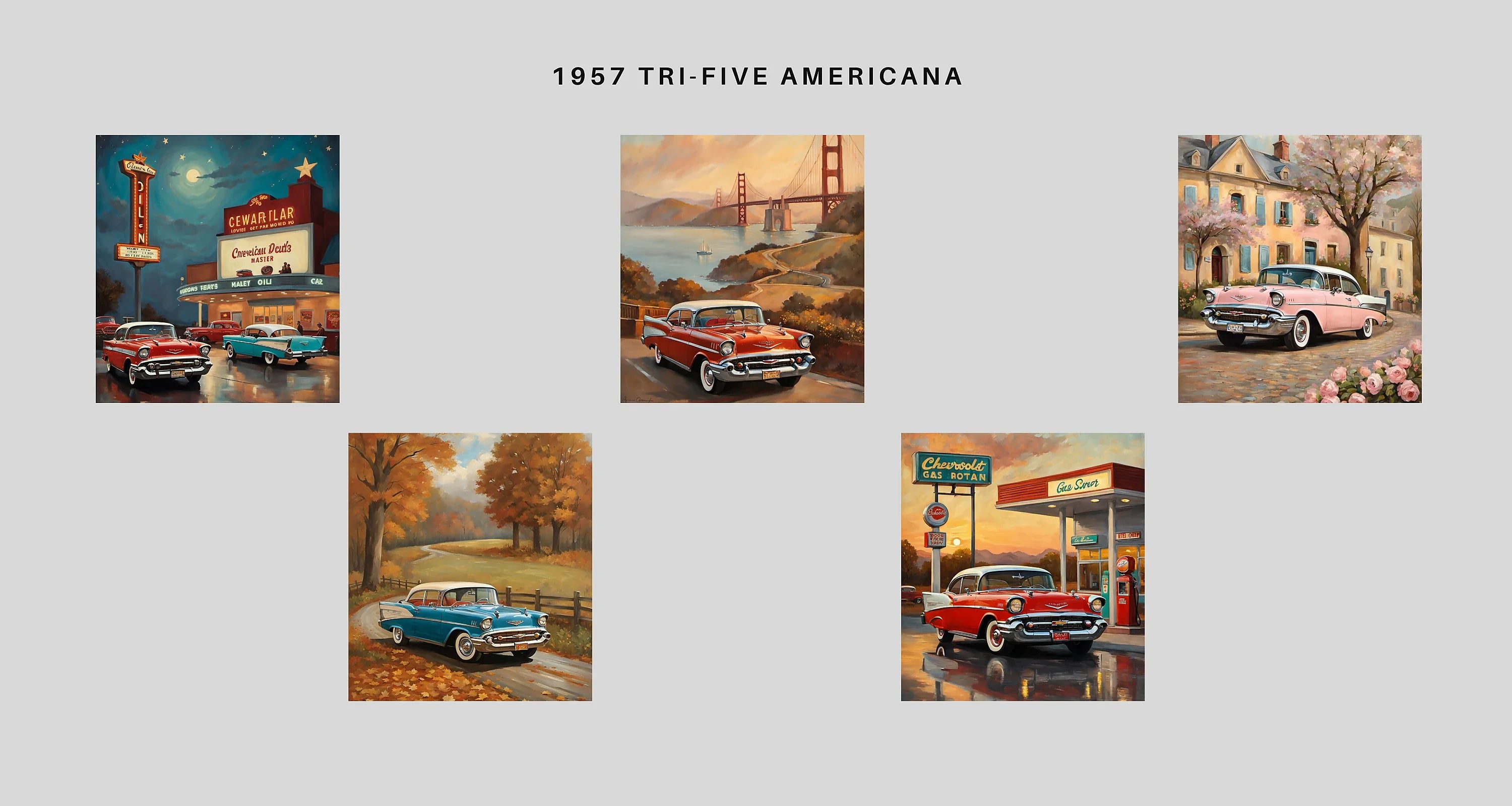 1957 Tri-Five Icon Collection | Ultimate Vintage Americana – AquilVision