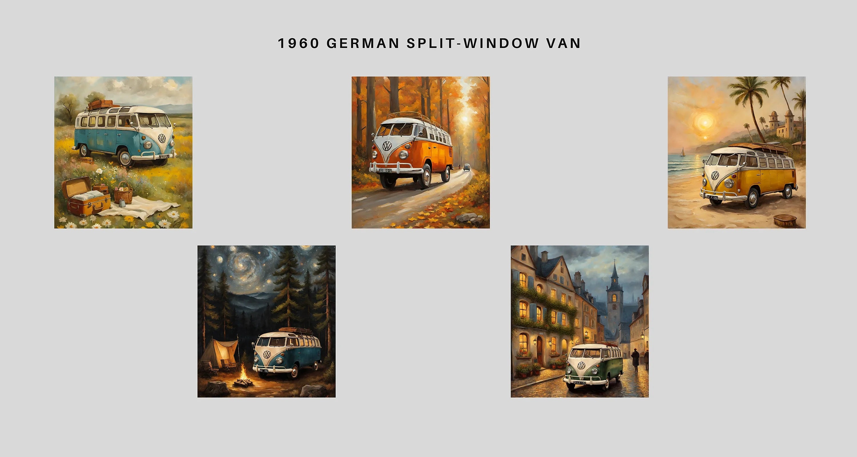 1960 German Split-Window Van | Vintage Adventure Gear – AquilVision