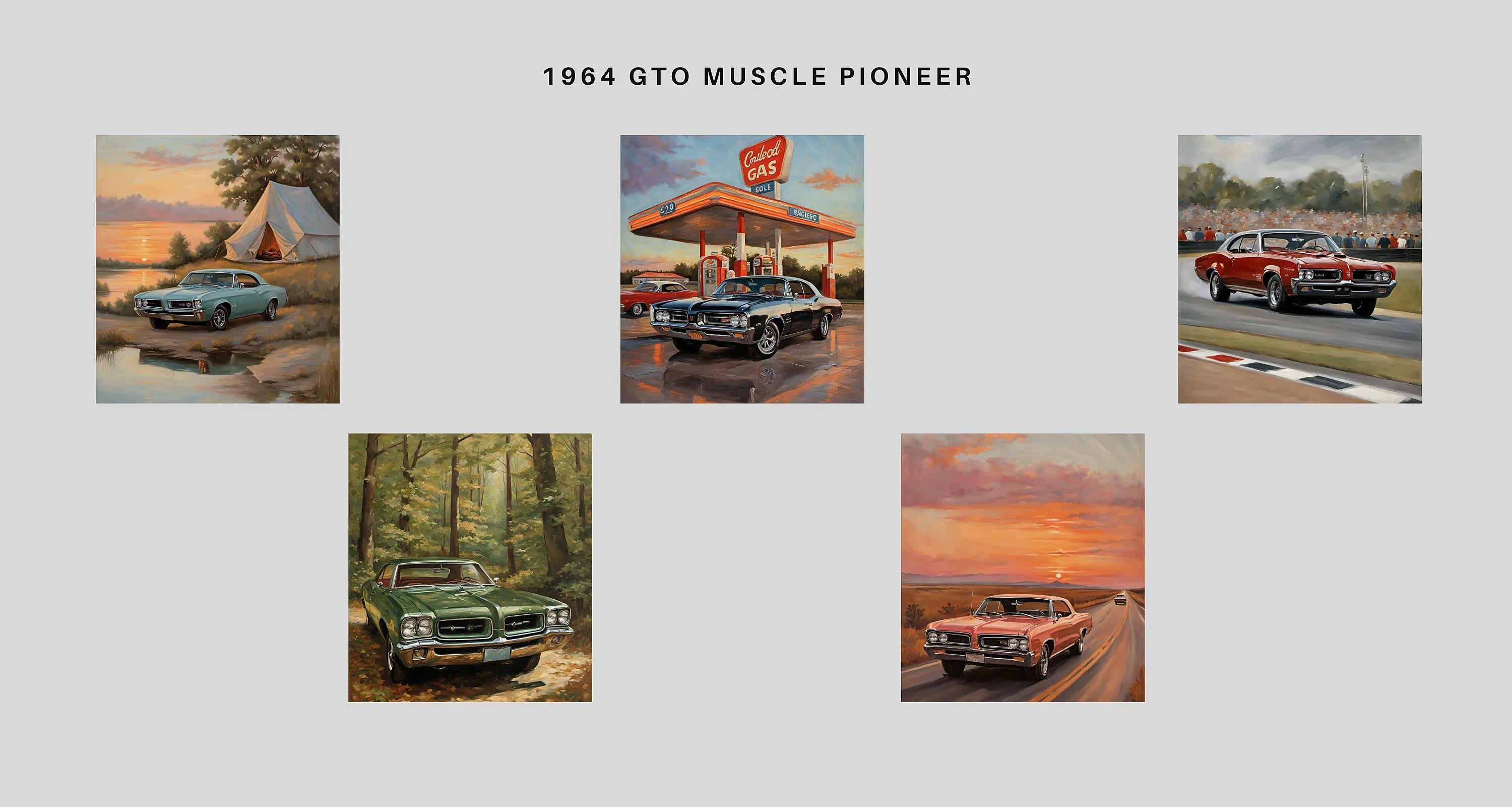 1964 GTO Muscle Pioneer | Authentic V8 Power Apparel – AquilVision