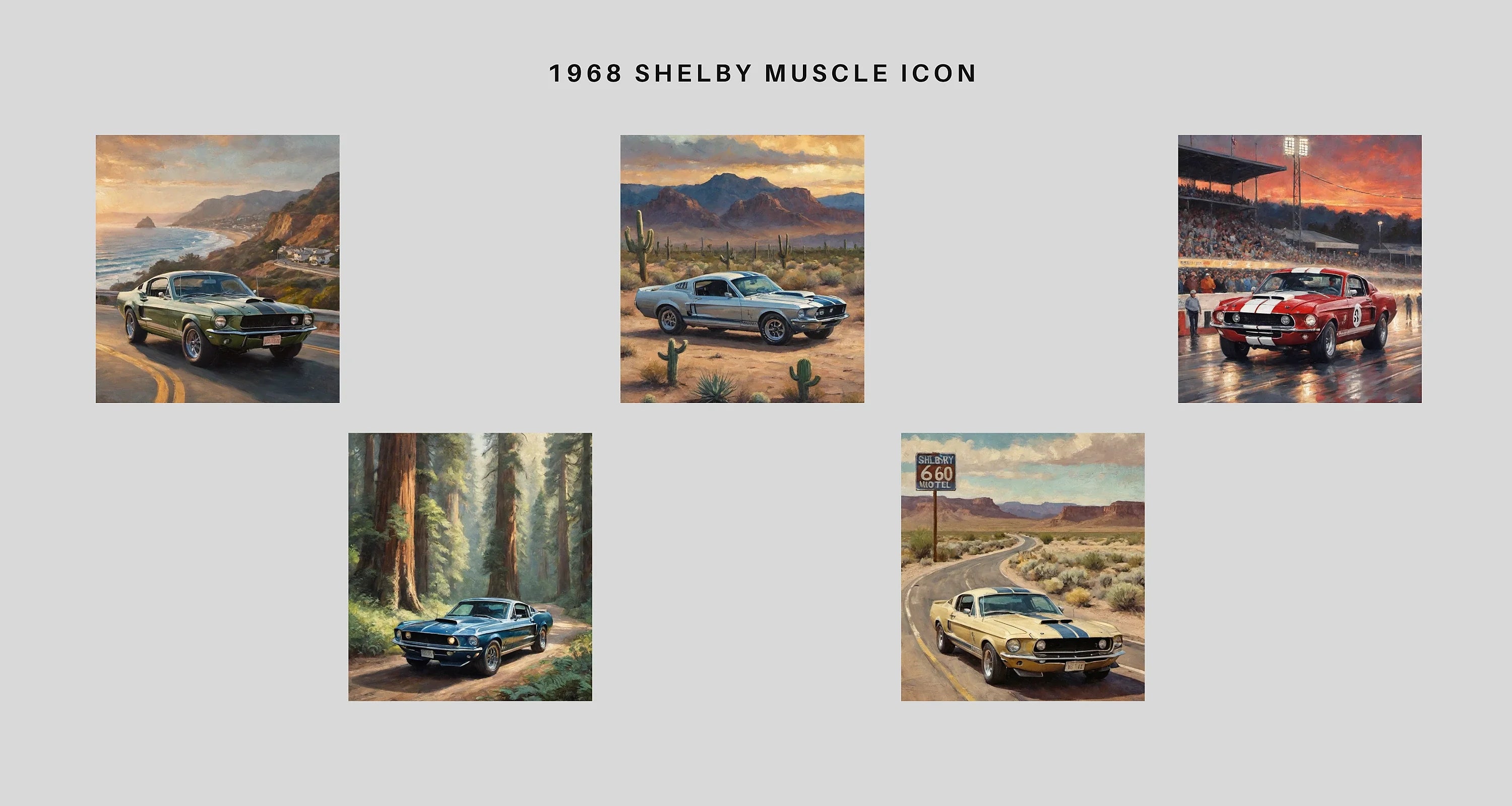 1968 Shelby Muscle Icon | Raw V8 Power Apparel – AquilVision