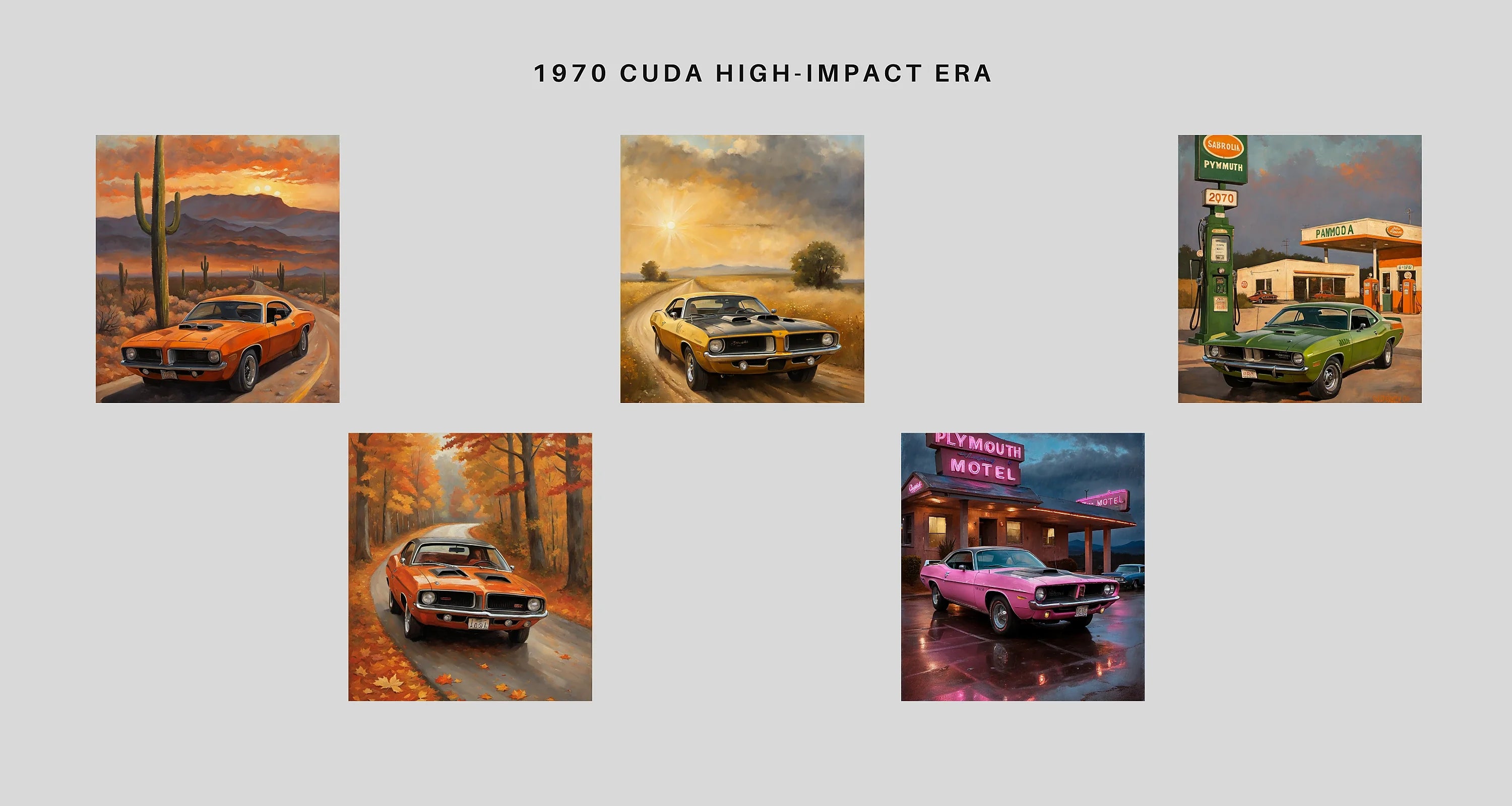 1970 Cuda High-Impact Era | Bold V8 Muscle Apparel – AquilVision