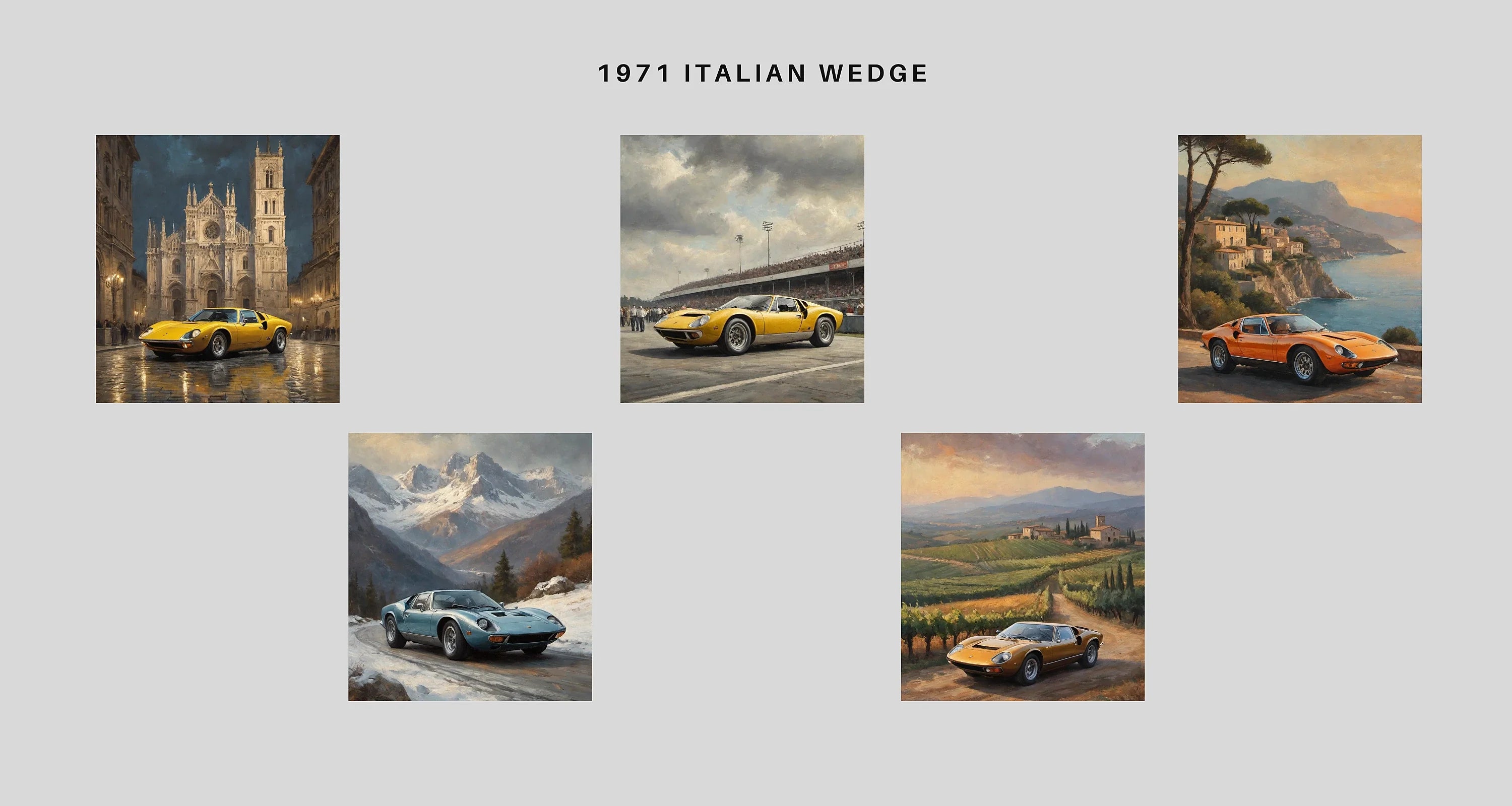 1971 Italian Wedge | Futuristic Supercar – AquilVision