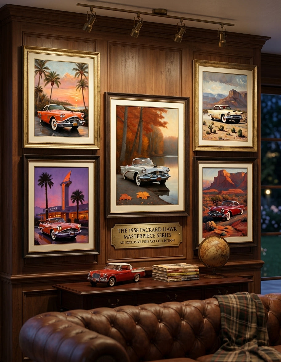 The 1958 Packard Hawk Masterpiece Series | Exclusive Fine Art Collection