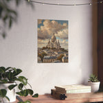 Paris Sacré-Cœur Matte Poster — Vintage Cityscape Wall Art - AquilVision