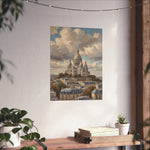 Paris Sacré-Cœur Matte Poster — Vintage Cityscape Wall Art - AquilVision
