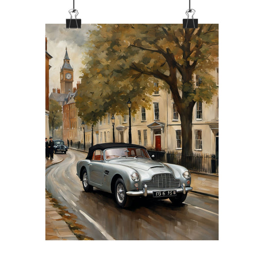 Vintage Car Wall Art, Matte Vertical Posters for Home Decor, Classic Car Lovers, Office Wall Art, Gift for Him