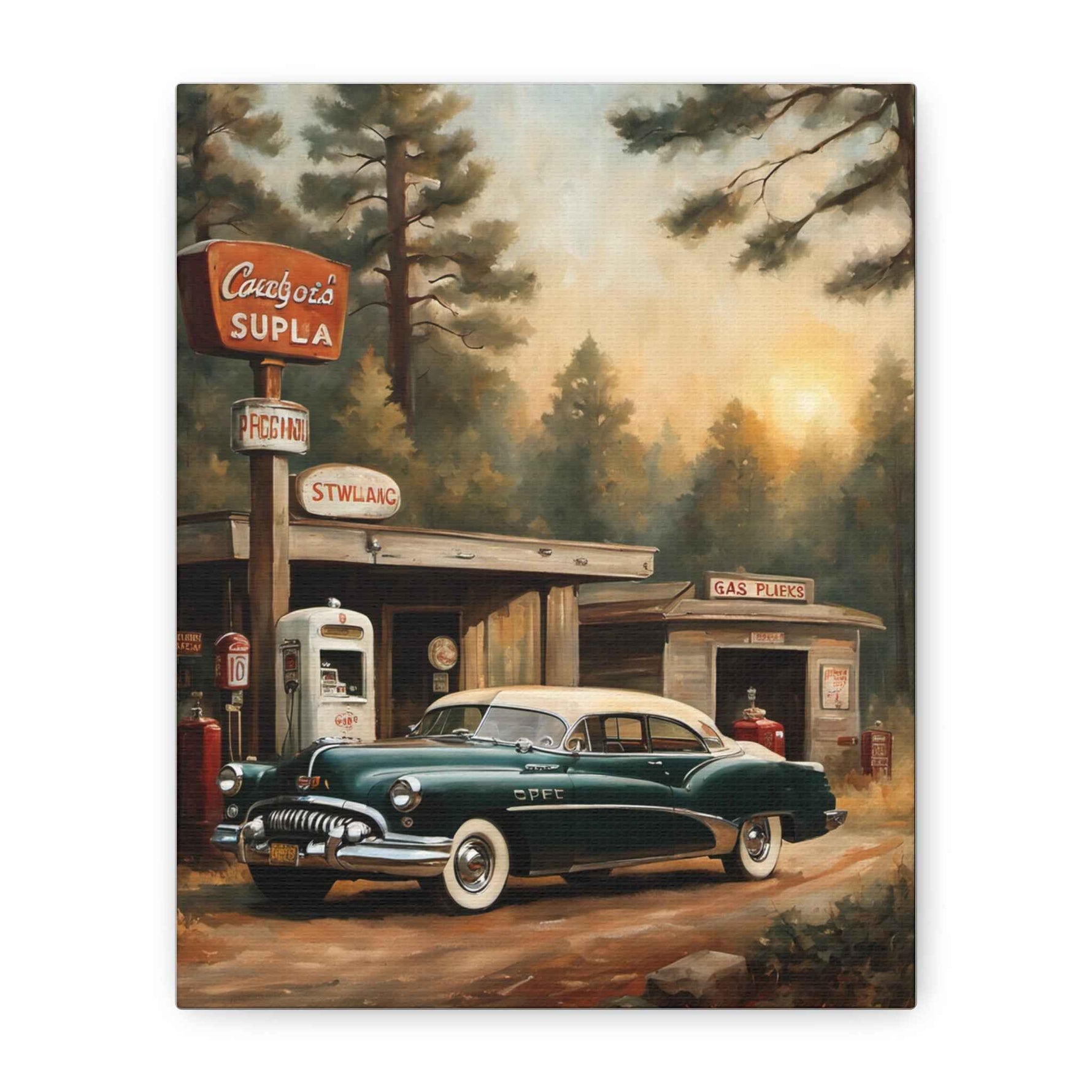 1950 American Riviera Dream Canvas - Forest Edition - AquilVision