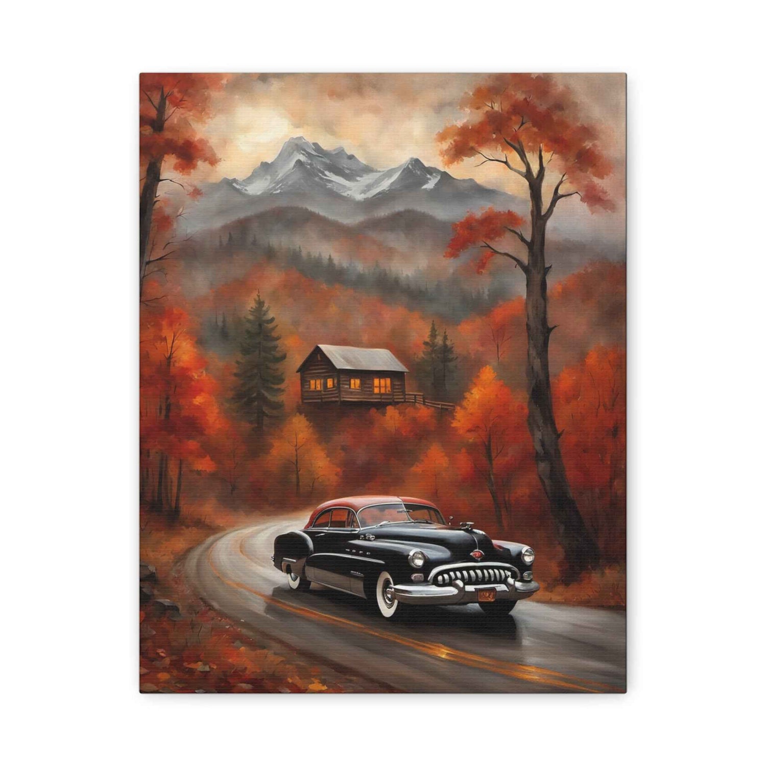 1950 American Riviera Dream Canvas - Mountain Edition - AquilVision