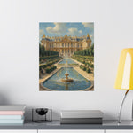 Versailles Palace Fountain Matte Vertical Poster — Classic French Chateau Wall Art - AquilVision