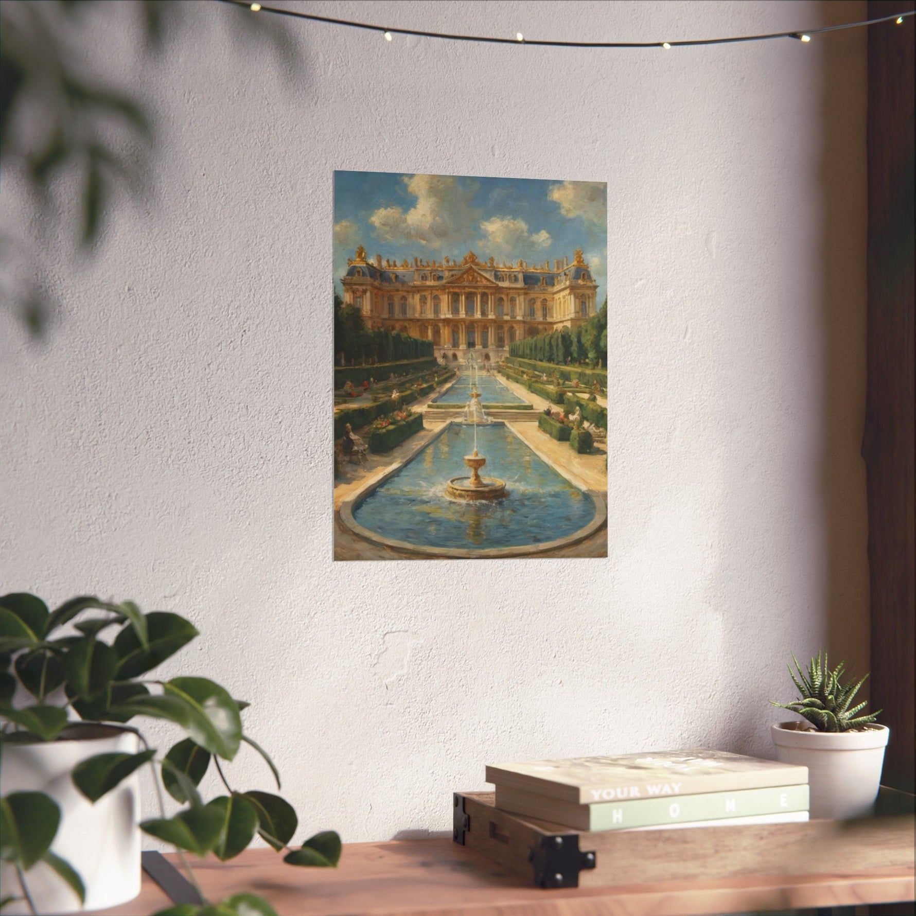 Versailles Palace Fountain Matte Vertical Poster — Classic French Chateau Wall Art - AquilVision