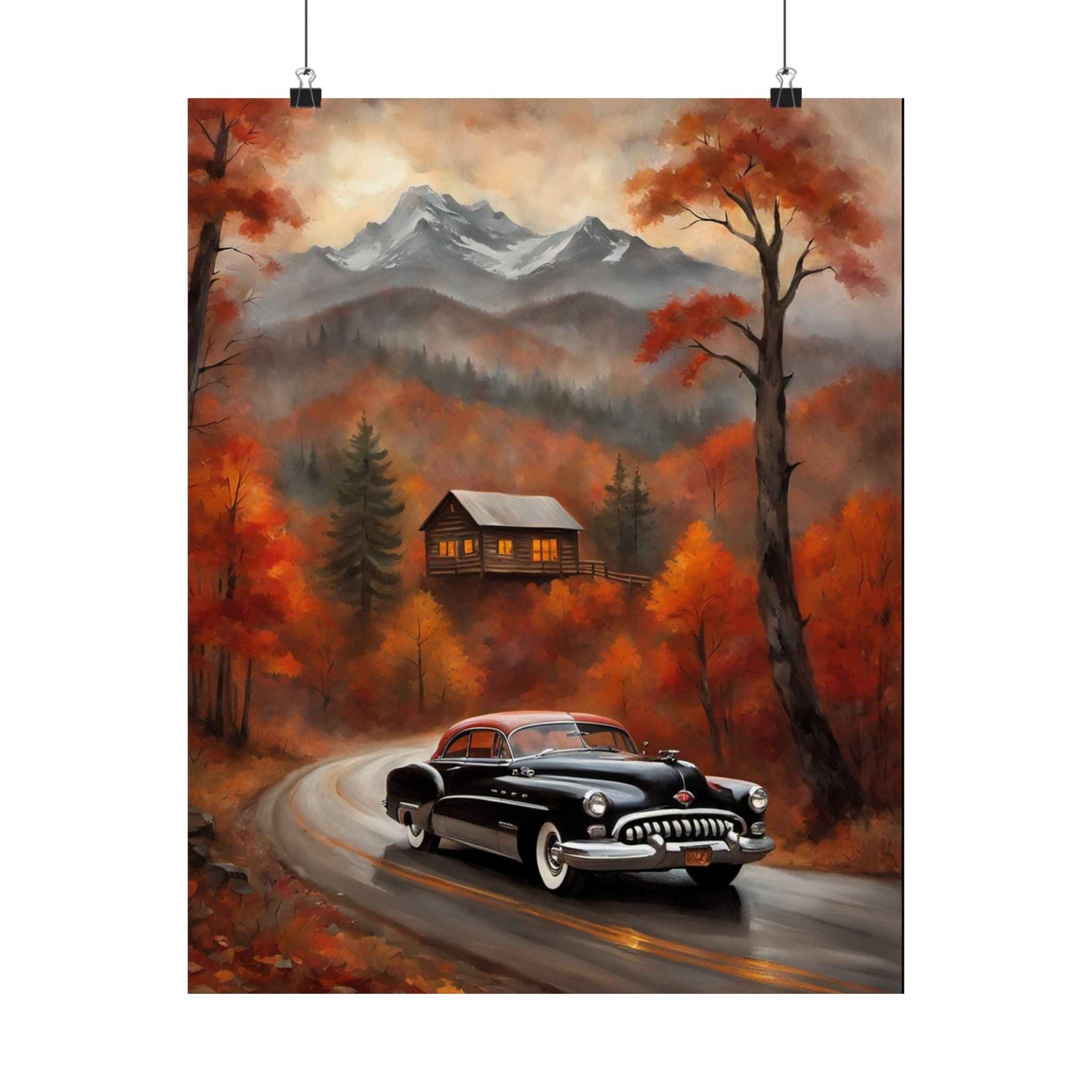 1950 American Riviera Dream Poster - Mountain Edition - AquilVision