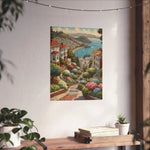 Coastal Garden Street Matte Poster — Scenic San Francisco Bay Print - AquilVision
