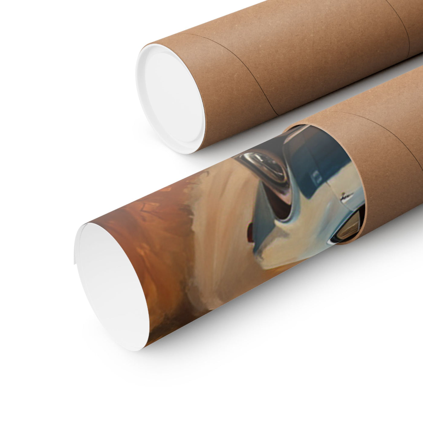 Vintage Car Landscape Poster Art | AJ68 Collection Printify