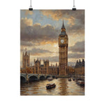 Big Ben London Poster — Matte Vertical Cityscape Wall Art