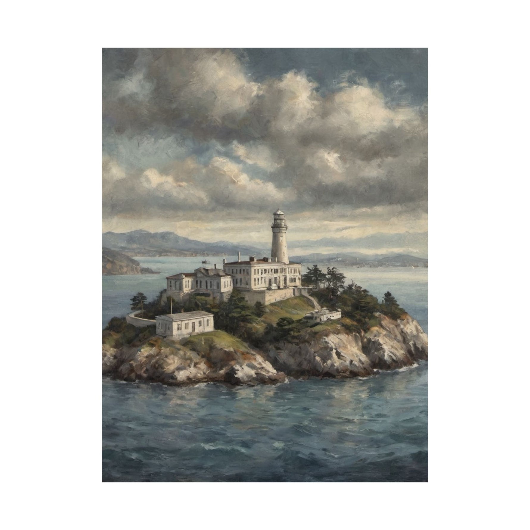 Lighthouse Island Matte Poster — Coastal Nautical Wall Art - AquilVision