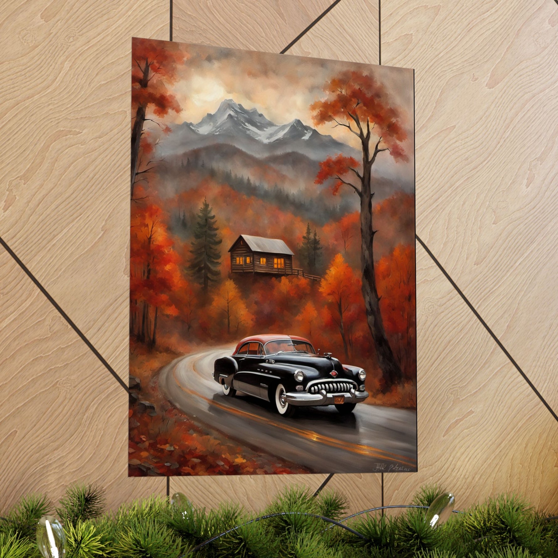 1950 American Riviera Dream Poster - Mountain Edition - AquilVision