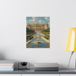 Versailles Palace Fountain Matte Vertical Poster — Classic French Chateau Wall Art - AquilVision