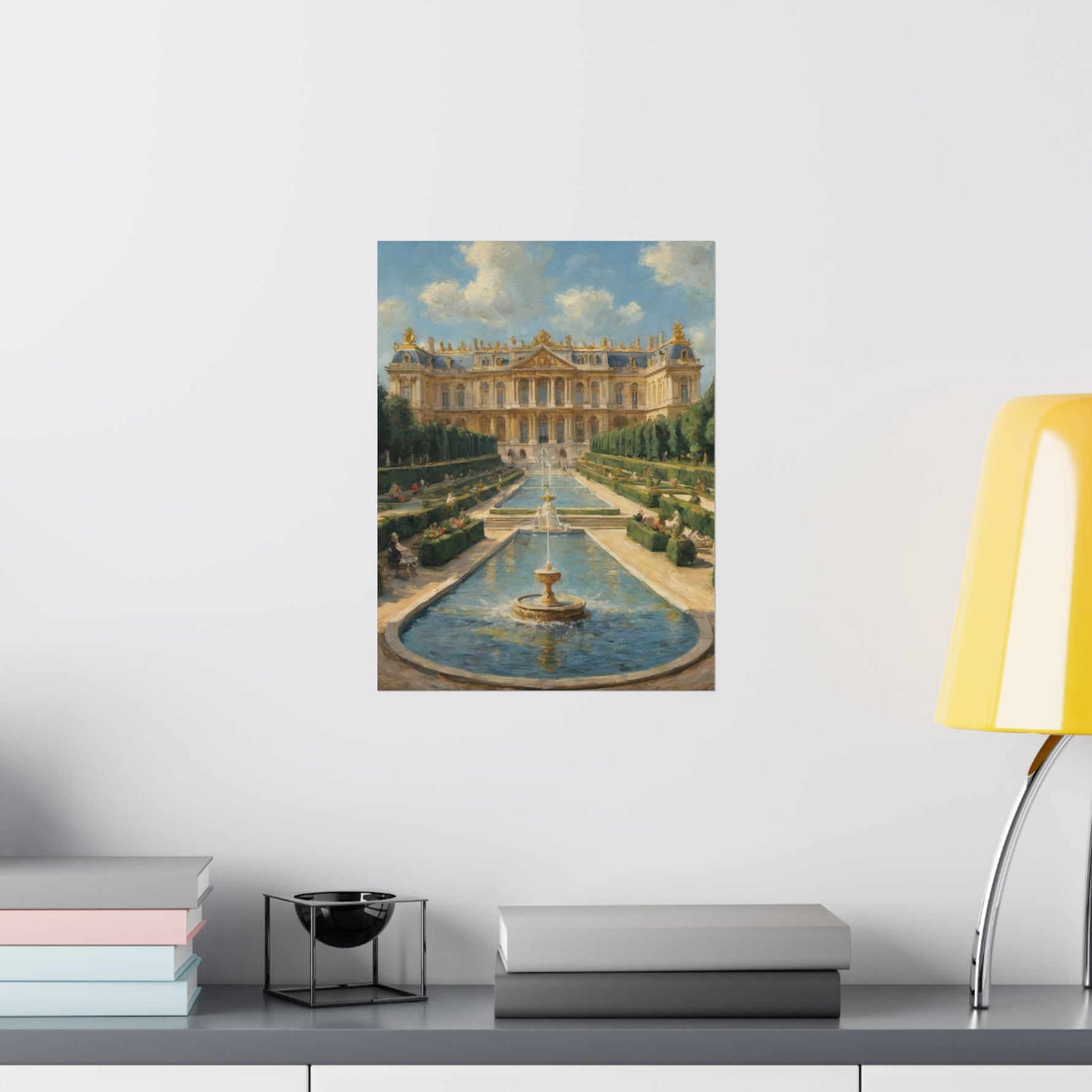 Versailles Palace Fountain Matte Vertical Poster — Classic French Chateau Wall Art - AquilVision