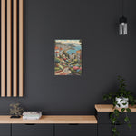 Coastal Garden Street Canvas Print — Stretched Matte Wall Art - AquilVision