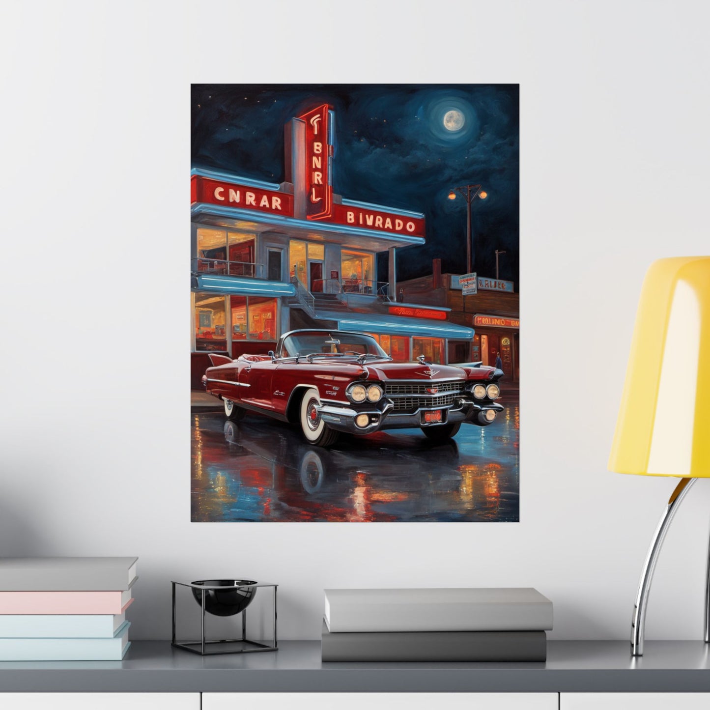 Retro Car Art Prints, Vintage Decor, Classic Automobile Wall Art, Automotive Gift, Nostalgic Home Decoration - AquilVision
